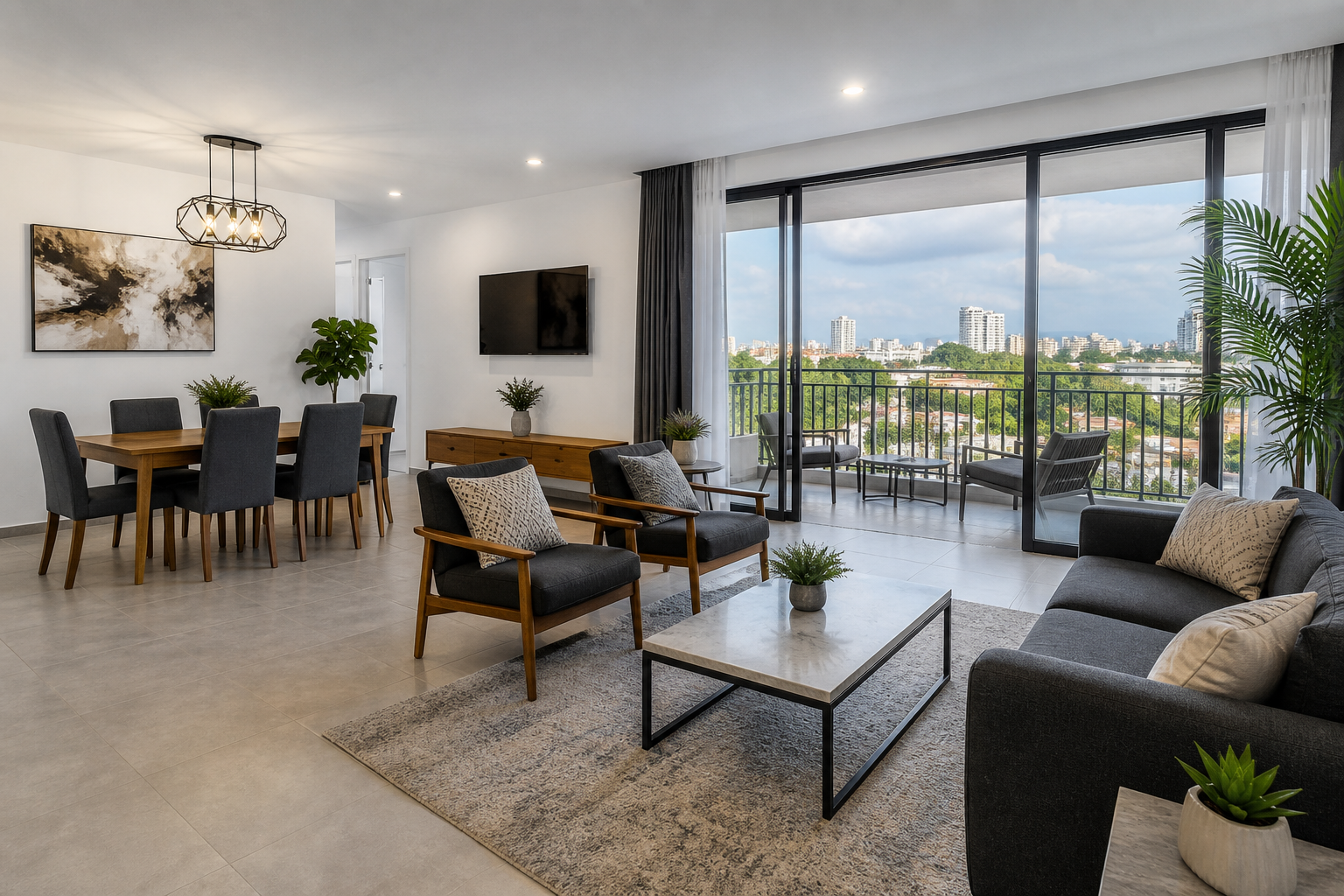 Appartement meublé avec balcon